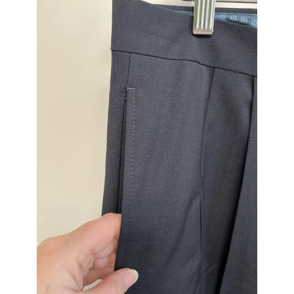 Ralph Lauren High Performance Wool Pants Mens 34x30.5 Black Trouser Front crease